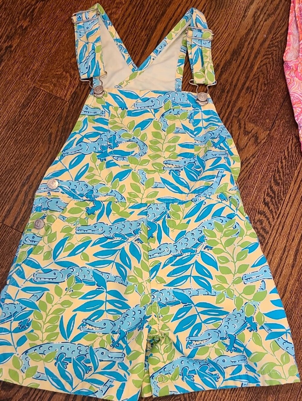 Lilly Pulitzer Bundle Girls Bright Pink & Multi Floral Casual Dress Small 4-5 - Picture 8 of 16